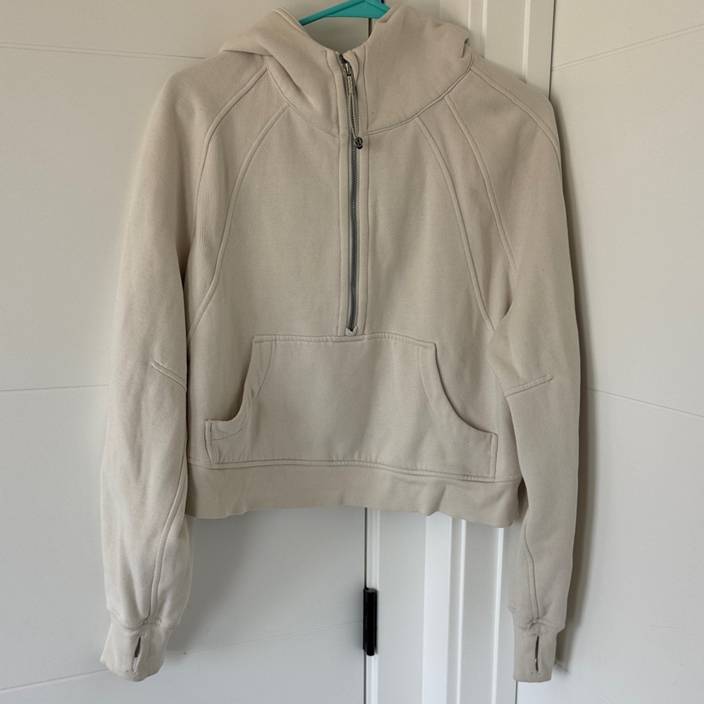 lululemon athletica half zip scuba hoody